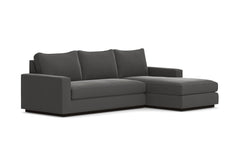 Harper 2pc Sleeper Sectional :: Leg Finish: Espresso / Sleeper Option: Memory Foam Mattress / Configuration: RAF - Chaise on the Right