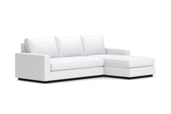 Harper 2pc Sleeper Sectional :: Leg Finish: Espresso / Sleeper Option: Memory Foam Mattress / Configuration: RAF - Chaise on the Right