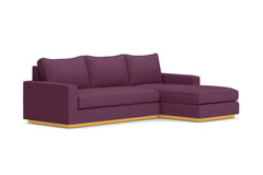 Harper 2pc Sleeper Sectional :: Leg Finish: Natural / Sleeper Option: Memory Foam Mattress / Configuration: RAF - Chaise on the Right