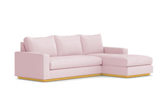 Harper 2pc Sleeper Sectional :: Leg Finish: Natural / Sleeper Option: Memory Foam Mattress / Configuration: RAF - Chaise on the Right