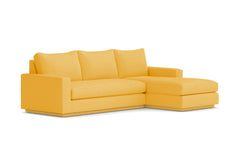 Harper 2pc Sleeper Sectional :: Leg Finish: Natural / Sleeper Option: Memory Foam Mattress / Configuration: RAF - Chaise on the Right