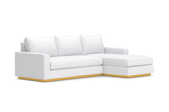 Harper 2pc Sleeper Sectional :: Leg Finish: Natural / Sleeper Option: Deluxe Innerspring Mattress / Configuration: RAF - Chaise on the Right