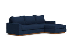 Harper 2pc Sectional Sofa :: Leg Finish: Pecan / Configuration: RAF - Chaise on the Right