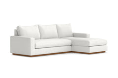 Harper 2pc Sectional Sofa :: Leg Finish: Pecan / Configuration: RAF - Chaise on the Right