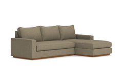 Harper 2pc Sectional Sofa :: Leg Finish: Pecan / Configuration: RAF - Chaise on the Right