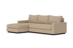 Harper 2pc Sleeper Sectional :: Leg Finish: Espresso / Sleeper Option: Memory Foam Mattress / Configuration: LAF - Chaise on the Left