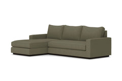 Harper 2pc Sleeper Sectional :: Leg Finish: Espresso / Sleeper Option: Memory Foam Mattress / Configuration: LAF - Chaise on the Left