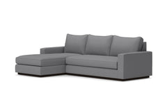 Harper 2pc Sleeper Sectional :: Leg Finish: Espresso / Sleeper Option: Deluxe Innerspring Mattress / Configuration: LAF - Chaise on the Left