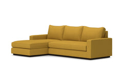 Harper 2pc Sleeper Sectional :: Leg Finish: Espresso / Sleeper Option: Memory Foam Mattress / Configuration: LAF - Chaise on the Left