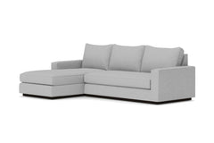 Harper 2pc Sleeper Sectional :: Leg Finish: Espresso / Sleeper Option: Memory Foam Mattress / Configuration: LAF - Chaise on the Left