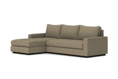 Harper 2pc Sleeper Sectional :: Leg Finish: Espresso / Sleeper Option: Memory Foam Mattress / Configuration: LAF - Chaise on the Left