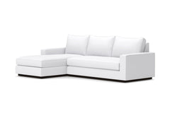 Harper 2pc Sleeper Sectional :: Leg Finish: Espresso / Sleeper Option: Memory Foam Mattress / Configuration: LAF - Chaise on the Left