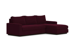 Harper 2pc Sectional Sofa :: Leg Finish: Espresso / Configuration: RAF - Chaise on the Right