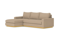 Harper 2pc Sleeper Sectional :: Leg Finish: Natural / Sleeper Option: Deluxe Innerspring Mattress / Configuration: LAF - Chaise on the Left