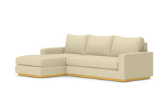 Harper 2pc Sleeper Sectional :: Leg Finish: Natural / Sleeper Option: Deluxe Innerspring Mattress / Configuration: LAF - Chaise on the Left