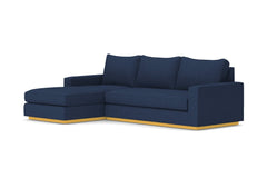 Harper 2pc Sleeper Sectional :: Leg Finish: Natural / Sleeper Option: Deluxe Innerspring Mattress / Configuration: LAF - Chaise on the Left