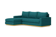 Harper 2pc Sleeper Sectional :: Leg Finish: Natural / Sleeper Option: Memory Foam Mattress / Configuration: LAF - Chaise on the Left