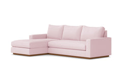 Harper 2pc Sectional Sofa :: Leg Finish: Pecan / Configuration: LAF - Chaise on the Left