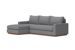 Harper 2pc Sectional Sofa :: Leg Finish: Pecan / Configuration: LAF - Chaise on the Left