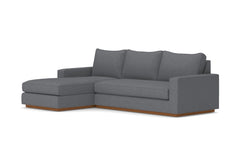 Harper 2pc Sectional Sofa :: Leg Finish: Pecan / Configuration: LAF - Chaise on the Left