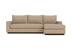 Harper 2pc Sleeper Sectional :: Leg Finish: Espresso / Sleeper Option: Memory Foam Mattress / Configuration: RAF - Chaise on the Right