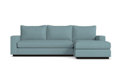 Harper 2pc Sleeper Sectional :: Leg Finish: Espresso / Sleeper Option: Memory Foam Mattress / Configuration: RAF - Chaise on the Right