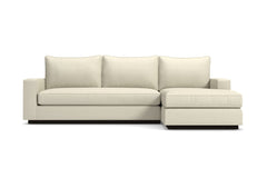 Harper 2pc Sleeper Sectional :: Leg Finish: Espresso / Sleeper Option: Deluxe Innerspring Mattress / Configuration: RAF - Chaise on the Right