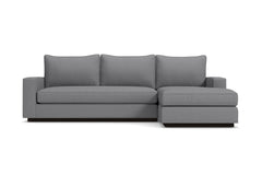 Harper 2pc Sleeper Sectional :: Leg Finish: Espresso / Sleeper Option: Memory Foam Mattress / Configuration: RAF - Chaise on the Right