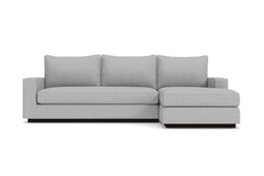Harper 2pc Sleeper Sectional :: Leg Finish: Espresso / Sleeper Option: Deluxe Innerspring Mattress / Configuration: RAF - Chaise on the Right
