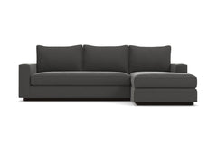 Harper 2pc Sleeper Sectional :: Leg Finish: Espresso / Sleeper Option: Deluxe Innerspring Mattress / Configuration: RAF - Chaise on the Right