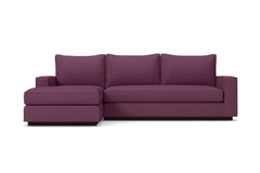 Harper 2pc Sleeper Sectional :: Leg Finish: Espresso / Sleeper Option: Memory Foam Mattress / Configuration: LAF - Chaise on the Left