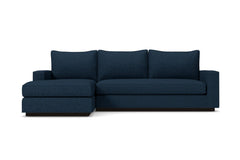 Harper 2pc Sleeper Sectional :: Leg Finish: Espresso / Sleeper Option: Deluxe Innerspring Mattress / Configuration: LAF - Chaise on the Left