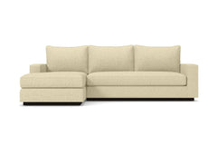 Harper 2pc Sleeper Sectional :: Leg Finish: Espresso / Sleeper Option: Deluxe Innerspring Mattress / Configuration: LAF - Chaise on the Left