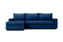 Harper 2pc Sleeper Sectional :: Leg Finish: Espresso / Sleeper Option: Deluxe Innerspring Mattress / Configuration: LAF - Chaise on the Left