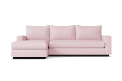 Harper 2pc Sleeper Sectional :: Leg Finish: Espresso / Sleeper Option: Deluxe Innerspring Mattress / Configuration: LAF - Chaise on the Left