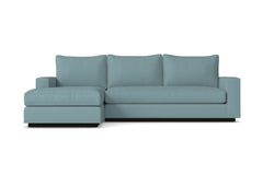 Harper 2pc Sleeper Sectional :: Leg Finish: Espresso / Sleeper Option: Memory Foam Mattress / Configuration: LAF - Chaise on the Left