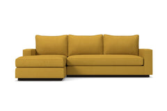 Harper 2pc Sleeper Sectional :: Leg Finish: Espresso / Sleeper Option: Memory Foam Mattress / Configuration: LAF - Chaise on the Left