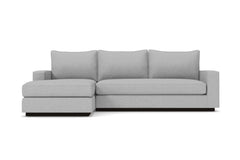 Harper 2pc Sleeper Sectional :: Leg Finish: Espresso / Sleeper Option: Memory Foam Mattress / Configuration: LAF - Chaise on the Left