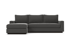 Harper 2pc Sleeper Sectional :: Leg Finish: Espresso / Sleeper Option: Memory Foam Mattress / Configuration: LAF - Chaise on the Left