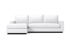Harper 2pc Sleeper Sectional :: Leg Finish: Espresso / Sleeper Option: Deluxe Innerspring Mattress / Configuration: LAF - Chaise on the Left