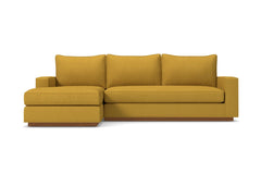 Harper 2pc Sectional Sofa :: Leg Finish: Pecan / Configuration: LAF - Chaise on the Left