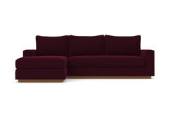 Harper 2pc Sectional Sofa :: Leg Finish: Pecan / Configuration: LAF - Chaise on the Left