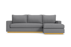 Harper 2pc Sectional Sofa :: Leg Finish: Natural / Configuration: RAF - Chaise on the Right