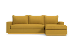 Harper 2pc Sectional Sofa :: Leg Finish: Natural / Configuration: RAF - Chaise on the Right