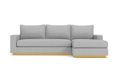 Harper 2pc Sleeper Sectional :: Leg Finish: Natural / Sleeper Option: Memory Foam Mattress / Configuration: RAF - Chaise on the Right