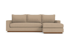 Harper 2pc Sectional Sofa :: Leg Finish: Pecan / Configuration: RAF - Chaise on the Right