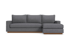 Harper 2pc Sectional Sofa :: Leg Finish: Pecan / Configuration: RAF - Chaise on the Right