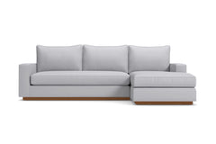 Harper 2pc Sectional Sofa :: Leg Finish: Pecan / Configuration: RAF - Chaise on the Right