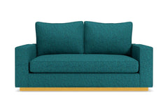 Harper Twin Size Sleeper Sofa Bed :: Leg Finish: Natural / Sleeper Option: Memory Foam Mattress