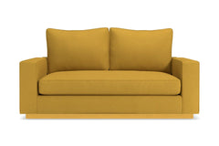 Harper Twin Size Sleeper Sofa Bed :: Leg Finish: Natural / Sleeper Option: Memory Foam Mattress